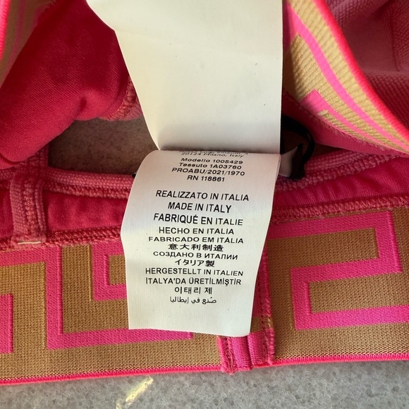 Versace Bikini Top Triangle Spugn - Picture 9 of 13